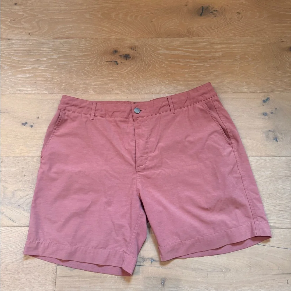 Faherty Men's Dusty Rose Flat-Front Shorts